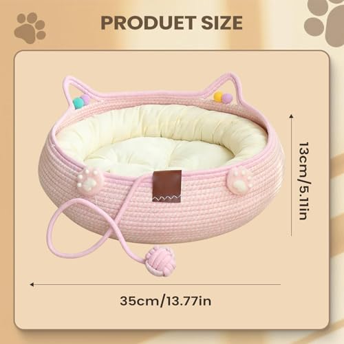Cama pequeña para mascotas tipo nido para enriquecimiento e interacción 6