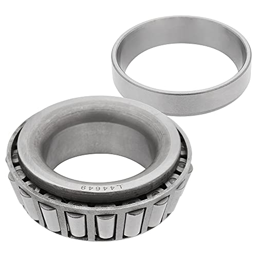 [1-Set] 3500Lbs Trailer Axle Bearing Kit L44649/10, L68149/11 For #84 Spindle,1.719'',10-19 (171255Tb) Seal #TOP2