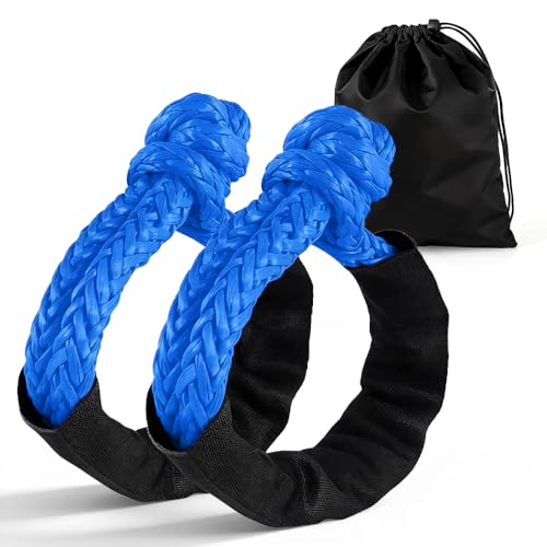 Image of BARTOO 2PCS Soft Shackles 1 /2 Inch x 22 Inch - 56,000LBS Break Strength