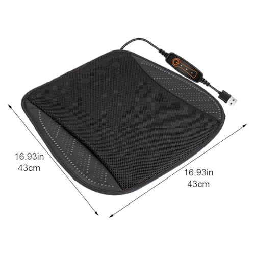 Almohadilla de asiento refrigerante de alta comodidad con flujo de aire regulable USB 6