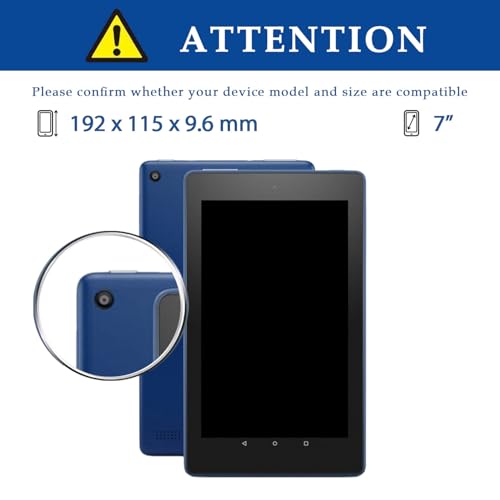 Évitez les rayures sur Amazon Fire 7 2019 grâce à cet étui cuir bleu - 2