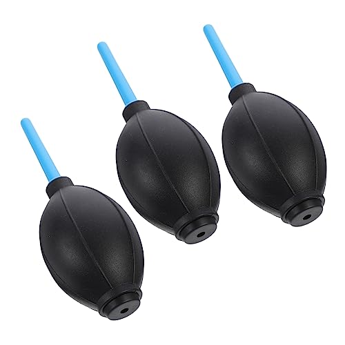 SHOWERORO 3Pcs Squeeze Ball Pump Air Blower Cleaner for Digital Cameras Powerful Dust Removal Tool with Pin Valve Nozzle for Lenses Sensors and Filters