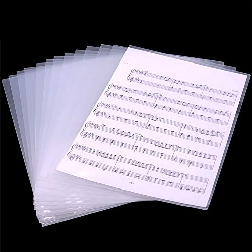 L-Type Clear Paper Folder A4-50 Pack File Pocket for US Letter/ A4 Size in Transparent by Xsltkby - Used condition - CA$10.69