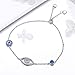 WOSTU 925 Sterling Silver Evil Eye Bracelet Women's Fashion Boho Mexican luck Bracelets Gifts for Her
