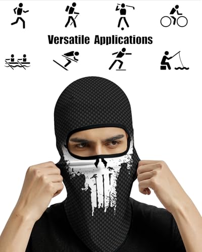 Image of M-YOUNG 4PCS Balaclava Full Face Mask Ski Mask UV Protection Cover Motorcycle Full Face Mask for Men Women