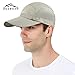 ELLEWIN Men's Baseball Cap UPF50 Hat W/Foldable Long Large Bill,One Size,Khaki