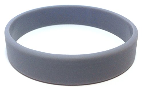 Image of TheAwristocrat 1 Dozen (12) Multi-Pack Blank Rubber Wristbands Silicone Bracelets - Select from a Variety of Colors