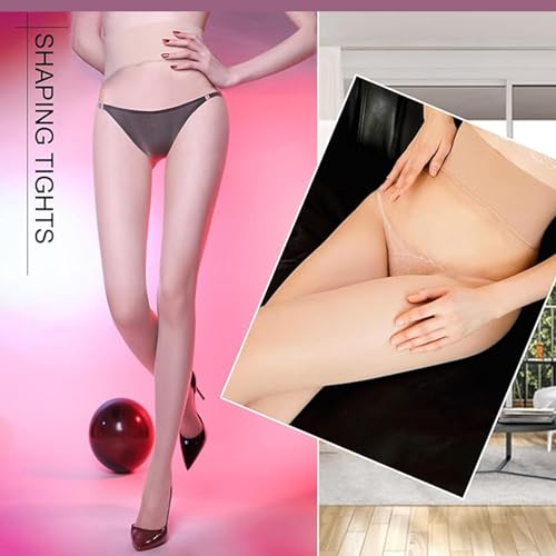 Image of Sheer Tights for Women 0 Denier Seamless Pantyhose Stockings for Women