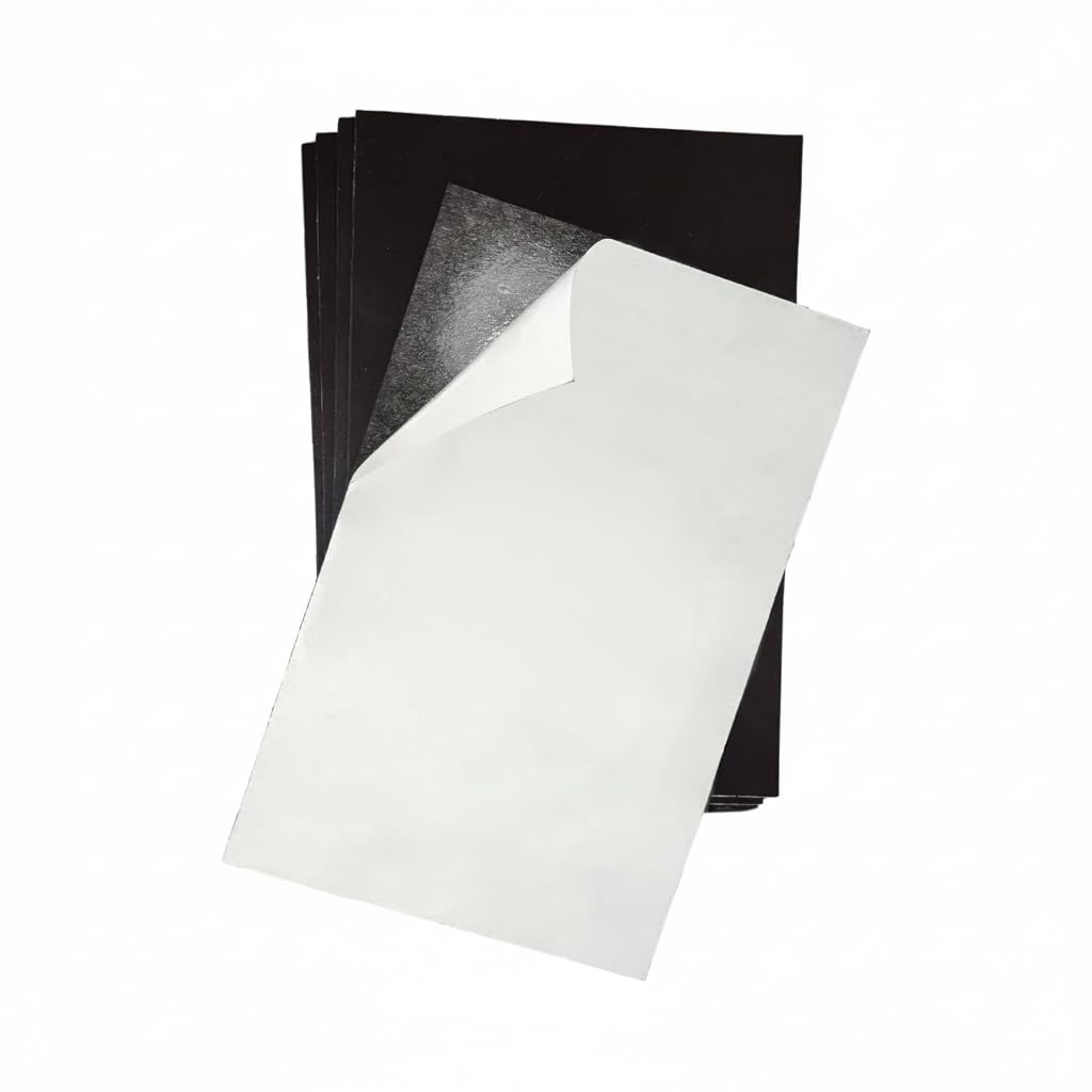 Pack of 5 Magnetic Sheets with Adhesive, Magnetic Sheet for Fridge Magnets, 0.7mm Adhesive Magnet Sheet for Crafts, Peel & Stick Magnet Sheet for Fridge, 6 inches x 4 inches (5 Sheets)-image-22