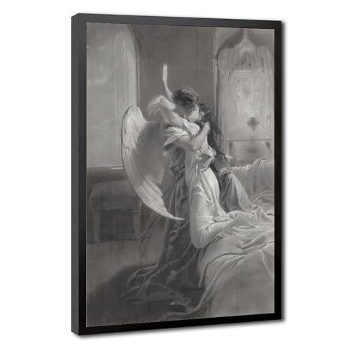 Affiche Mihaly Von Zichy baiser d'ange sur toile 30x45 cm