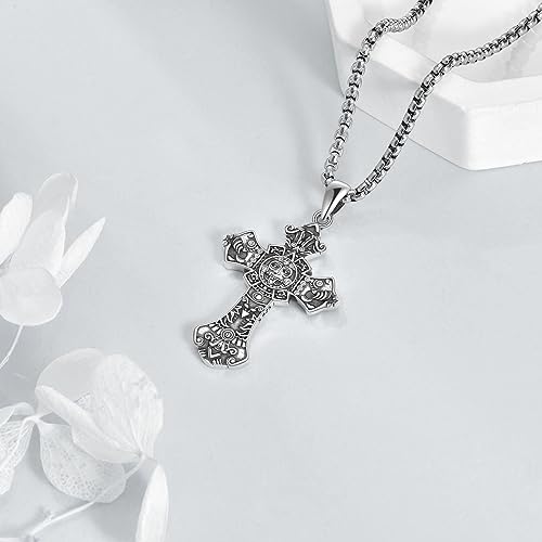 Collier maya en argent sterling, le cadeau religieux idéal pour tous
