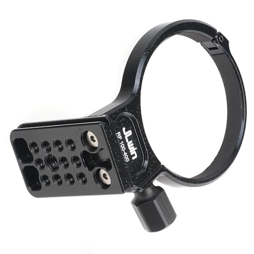 Hersmay 75mm Metall Objektiv Stativschelle für Canon RF 100–400 mm F/5.6–8 ist USM Objektiv, integrierte Arca Swiss Stativ Schnellwechselplatte mit 1/4\ & 3/8\ Schraube