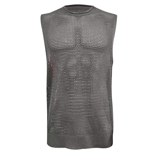 Débardeur homme DeaAmyGline en coton doux pour musculation et gym