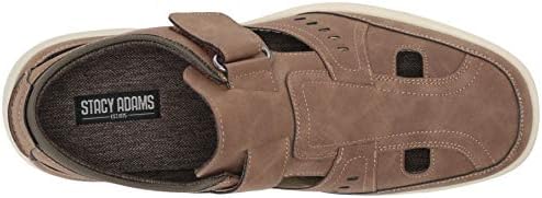STACY ADAMS mens Spence Fisherman Sandal Loafer, Taupe, 7.5 US | Image 4