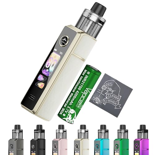 �yX3�zVOOPOO DRAG X3 Kit�b�u�[�v�[ �h���b�O �G�b�N�X�X���[�b1.66�C���`���ʃ^�b�`�X�N���[���b�Ód�e�ʎ����b�N�Z���T�[���ځbVAPCELL 21700�o�b�e���[�EFlavorKitchen�I���W�i���N���X�t���bVAPE �X�^�[�^�[