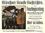 wehrmacht plakat original  Original-Plakat für die Faschingszeitung der Münchner Neuesten Nachrichten.