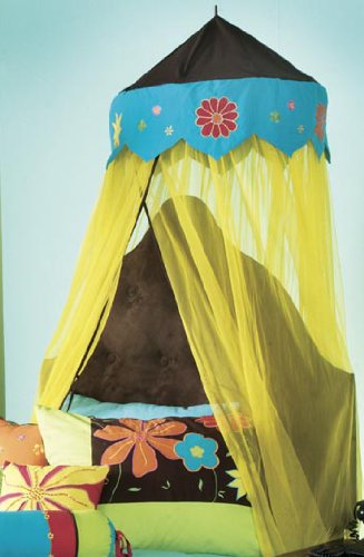 Bacati Valley of Flowers Netting Canopy