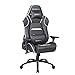 Newskill Silla Gaming Profesional Valkyr, Asiento Microperforado PU Transpirable, Reclinable 180º, Reposabrazos 4D y Altura Regulables, Carga Máxima 150Kg, Cojín Lumbar y Cervical, Blanco