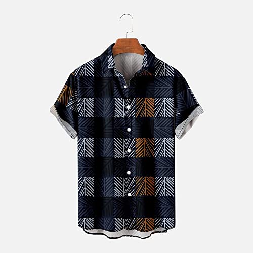 Chemise grande taille pour hommes coupe ample vintage idéale contre la chaleur
