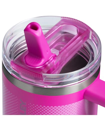 Image of Stanley Quencher ProTour Flip Straw Tumbler with Leakproof Lid 20 oz | Built-In Straw and Handle | Cup Holder Compatible for Travel | Insulated Stainless Steel Cup | BPA-Free | Vivid Violet Fade