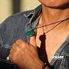 HASKARE Genuine Stone Pendant Gemstone Chakra Jewelry Healing Crystal Necklace Adjustable 0-27