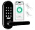 Keyless Entry Keypad Electronic Door Lock: Sifely Digital Smart Lock with Code, Electric Deadbolt Door Knob/Handle for Front, Interior, Exterior & Bedroom Doors (Black, App Control, No Fingerprint)