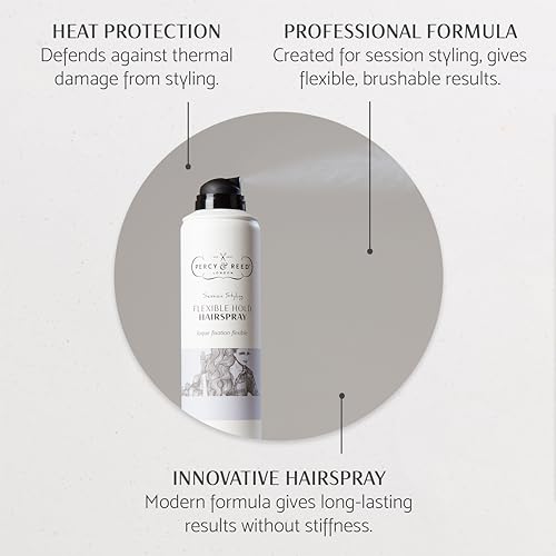 Percy & Reed Session Styling Flexible Hold Hairspray - Lightweight Mist, Firm Hold Retaining Natural Movement, Brushable Finish. Gluten-Free, Paraben-Free & Sulphate-Free, Vegan Friendly - 250ml - Image 3