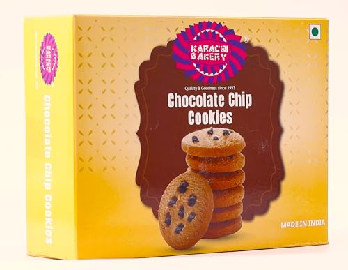 Image of Karachi Bakery Choco Chip Cookies 400gm | Tea Time Snack | Delicous Snack | Vegetarian