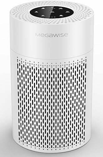 Megawise 2022 Updated Version Smart Air Purifier For Home Large Room Up To 936Ft², H13 True Hepa Filter With Smart Air Quality Sensor, Sleep Mode, Quiet For Pollen, Pets Hair, Odors, Smoke, Dust #TOP14