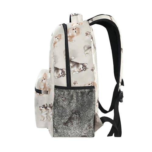ALAZA Cute Husky Dog Kids School Backpack for Boys Girls Teens Bookbag Travel Daypack Bag 16 inch3