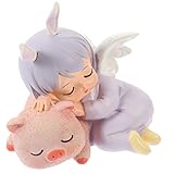 Decoración de pasteles: muñeco de ángel de resina, no solo para decoración de pasteles, también es una buena opción para el hogar, el escritorio de la oficina y la decoración de la mesa para hacerlo más exclusivo, adornos navideños de ángel