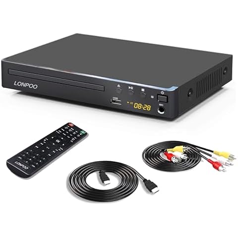 Compact Multi-Region DVD Player with HDMI Cover