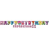 Jumbo Add-An-Age Letter Banner | Hello Kitty Rainbow Collection | Birthday, 10 1/2' x 10", Multicolo