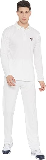 SG CLUB Full sleeves Cricket whites Junior Combo (Pant+Shirt)