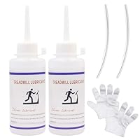 Laufband Öl 180ml,Einfach Aufzutragendes Laufbandöl,für Laufband und Sportgeräte,für Zahnräder, Scharniere & Seilzüge,bildet eine widerstandsfähige Schutzschicht,20 cm lange Tuben x2 + 50Handschuhe