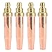 Nutriess 4Pcs Prop ane Cutting Torch Tips High Temperature endurance Fast Cutting Isobaric Cutting Nozzle for Prop ane Cutting Torch Kit (3#)
