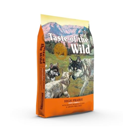 Taste of the Wild High Prairie Grain-Free Dry Dog Food with Roasted Bison and Venison for Puppies 28lb