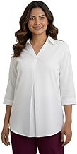 Moirai Hemline Shirt for Women Solid Viscose Rayon Oversized Western Long Top Casual Wear Office Formal Shirt