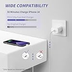iPhone Charger Fast Charging,[Apple MFi Certified] 2Pack 20W Type C Fast Charger Block with 6FT USB C to Lightning Cable Compatible for iPhone 14/13/12/11 Pro Max/Xs Max/XR/X,iPad - Image 2