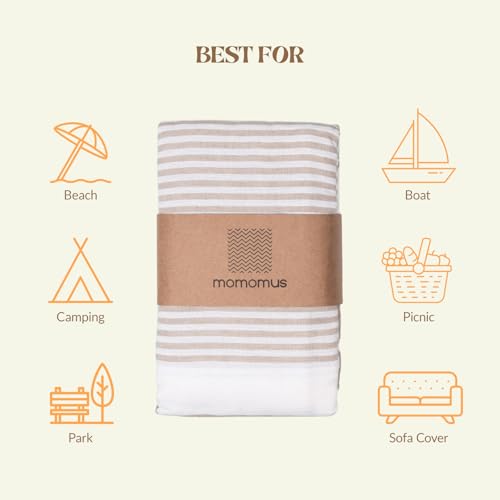 Fouta de plage anti sable pliable pour ne plus ramener de sable à la maison
