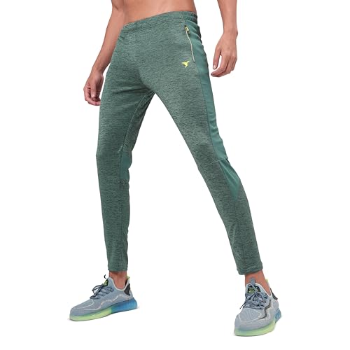 Image of TECHNOSPORT Men's Slim Fit Active Running Track Pant - (MPP681-123-P) Pack of 1