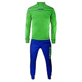 Legea Herren Trainingsanzüge Trainingsjacke Sportanzug Running Fitness Laufen Training Nigeria Grün Blau (S)
