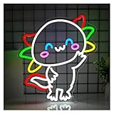 Axolotl Enseigne Au Néon Salamandre LED Lumière Dimmable Alimenté Par USB Pour Chambre Pet Shop Fête D'anniversaire Club Bar Décoration Murale 40.2cmx33cm.