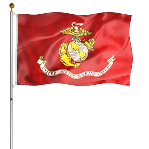 Hypoth US Marine Corps Flag 3x5 FT Outdoor- UV...