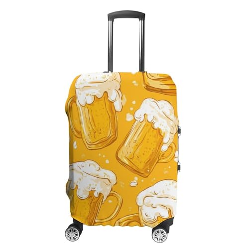 Beer Travel Luggage Cover Washable Anti-Scratch Baggage Suitcase Protector S