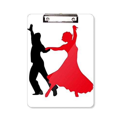 Duet Dance Social Dancing - Carpeta con portapapeles (tamaño A4)