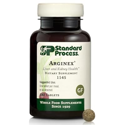 Standard Process Arginex - Essential Liver & Kidney Dietary Supplement - Daily Immune System Support - Gluten-Free, Non-Dairy & Non-Soy - 180 Tablets