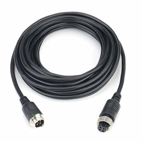 Cavo di retromarcia 4-Core per video di sorveglianza montato su veicolo, 10/0.10BC+AL cavo di controllo schermato con testa di aviazione, 300V nominale, guaina in PVC nero
