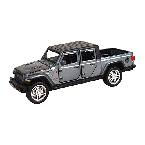 Image of Metal Pull Back Diecast Car 1:32 Rubicon Jeep Pull Back Car Model with Sound Light Boys Gifts Toys for Kids【Pack of 1】,multicolor