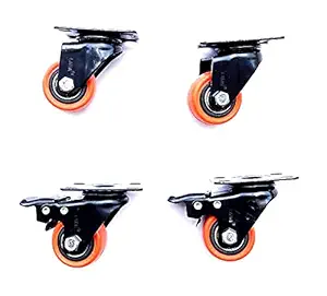 A to Z Caster Wheels Soft Rubber Swivel 40mm 1.5